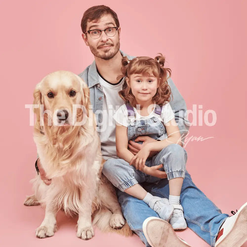 3D Holiday Family Portrait AI Portrait