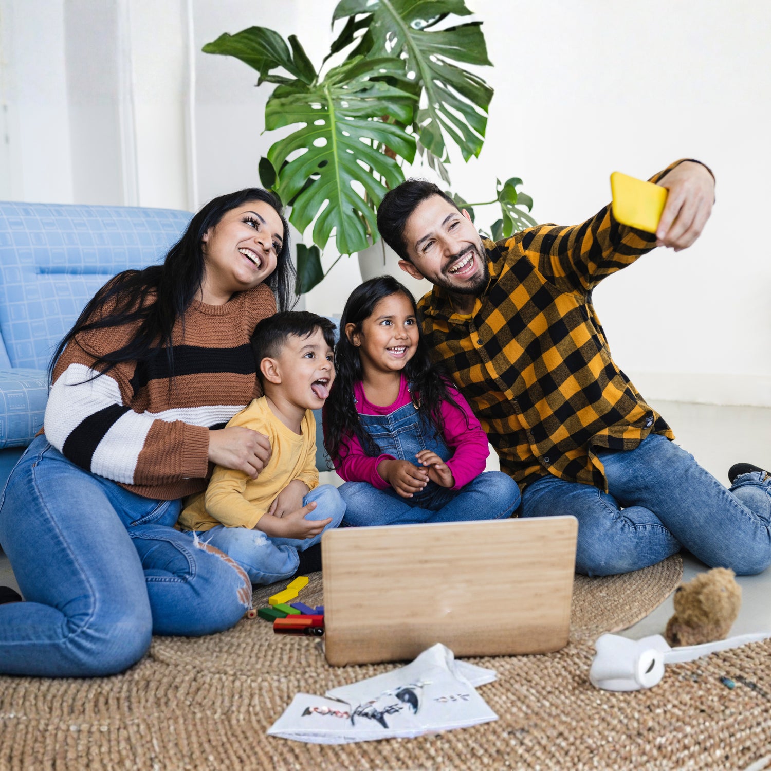 Doodle Family Holiday Portrait