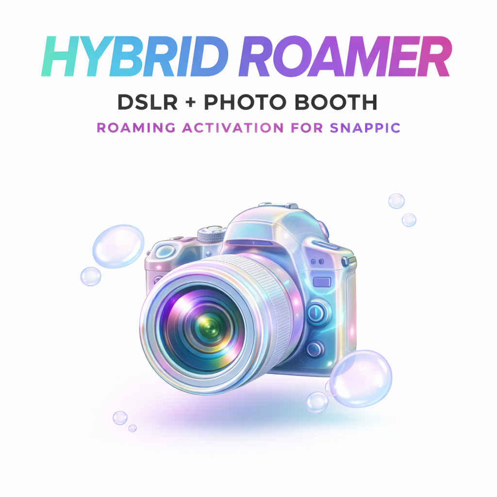 DSLR + Photo Booth Roaming Activation for Snappic