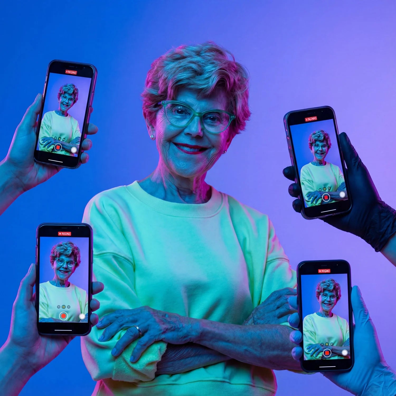 Celebrity Paparazzi Phone Wall