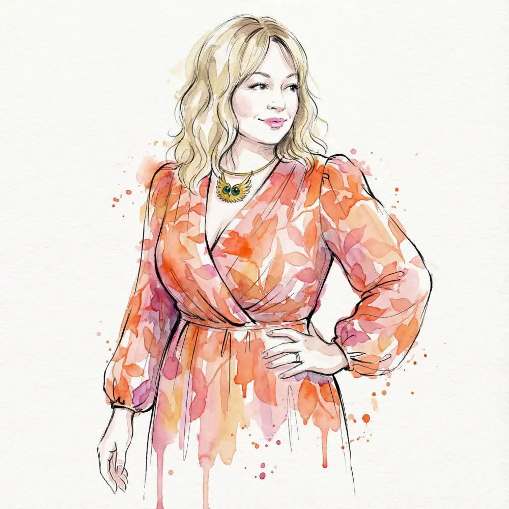 Fashion Watercolor Couture — Runway Illustration AI Effect