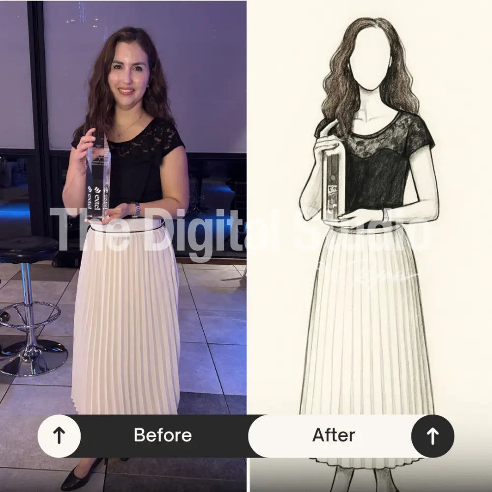 High-Fashion AI Sketch Prompt