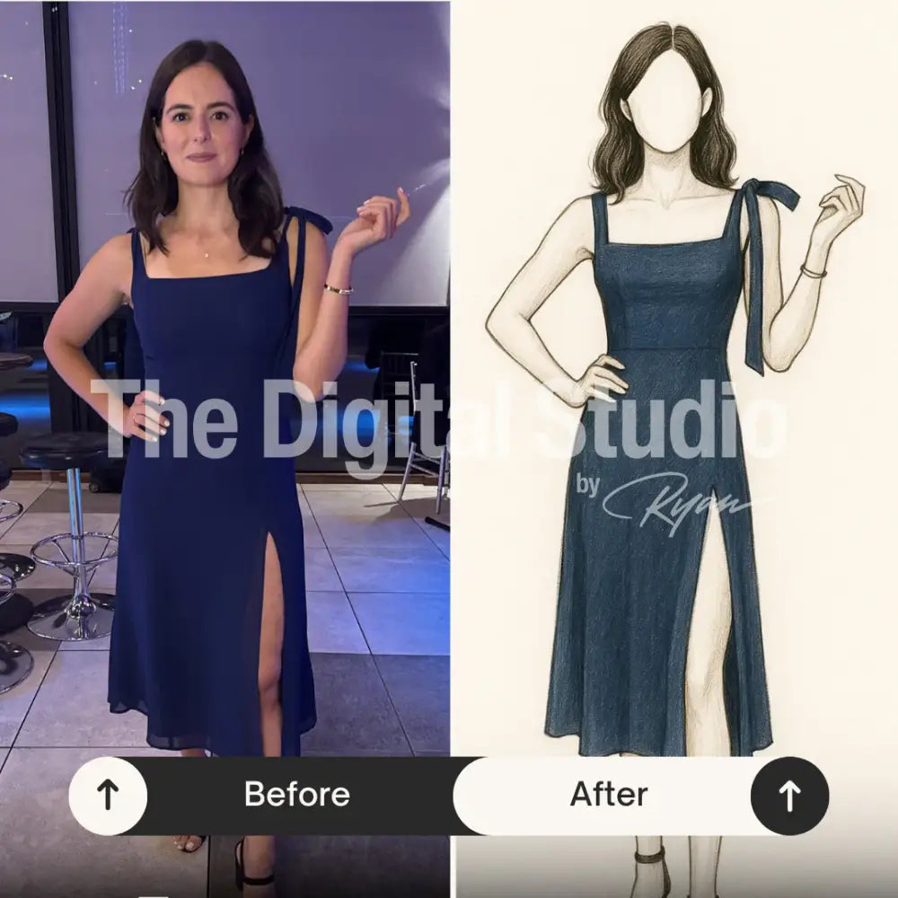 High-Fashion AI Sketch Prompt