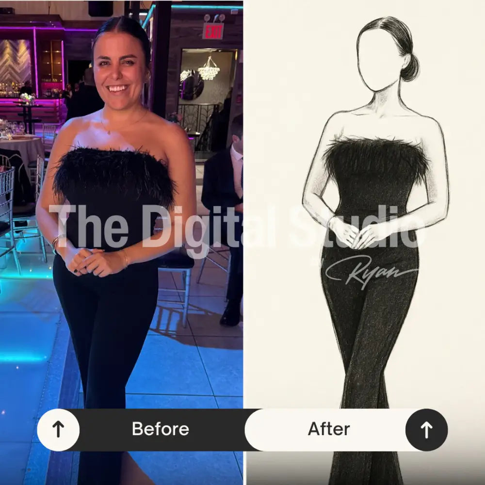 High-Fashion AI Sketch Prompt